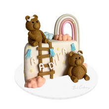 Load image into Gallery viewer, Teddy In The Sky Half Birthday Cake